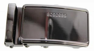 PolskaGalanteria.pl Klamra Do Paska Męskiego Skórzanego Z Mechanizmem Samozaciskowym 35 mm Wytłoczona Ciemna 6850508 - Paski - miniaturka - grafika 2