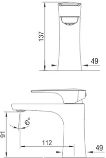 Blue Water Bateria Monaco Chrom MON-BUN.010C - Baterie umywalkowe - miniaturka - grafika 3