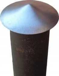 Daszek Metalowy Na Słupek Ogrodzeniowy 60MM - Akcesoria do ogrodzeń - miniaturka - grafika 2