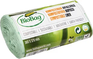 BIOBAG Worki na odpady organiczne biodegradowalne i kompostowalne w 100% idealne do MaxAir II 6L rolka 30 szt- BIOBAG - Środki do WC - miniaturka - grafika 2