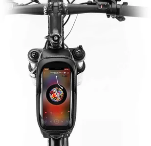 RockBros Etui torba sakwa na rower uchwyt na telefon na ramę RockBros B68 Czarne 9970X1 - Etui i futerały do telefonów - miniaturka - grafika 4