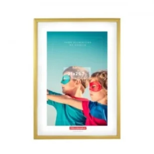 NA Ramka zdjęcia 50x70 aluminiowa złota MEMOBE /RZ75AL/ZL/ AM557-18 - Ramki na zdjęcia - miniaturka - grafika 2