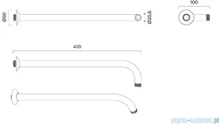 Oltens Zestaw  Molle bateria podtynkowa z deszczownicą 30 cm Sondera i kompletem prysznicowym Driva EasyClick - Baterie podtynkowe - miniaturka - grafika 3