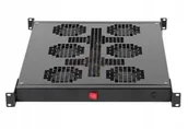 Akcesoria do szaf serwerowych - Sabaj-System Panel Wentylacyjny do szaf rack 19" 6 wentylatorów z Kablem CZARNY RAL 9005 19-0072C 19-0072C - miniaturka - grafika 1