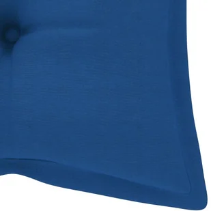 vidaXL Składana ławka ogrodowa z poduszką, 118 cm, bambusowa 3063874 - Ławki ogrodowe - miniaturka - grafika 8