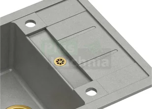 QUADRON MORGAN 116 szary metalik + odpływ złoty PVD (HB8210U5-G1) HB8210U5-G1 - Zlewozmywaki QUADRON MORGAN 116 szary metalik + odpływ złoty PVD (HB8210U5-G1) HB8210U5-G1 - Zlewozmywaki - miniaturka - grafika 5