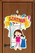 Systemy ekspozycyjne i znaki informacyjne - Kolorowa naklejka na drzwi: Szatnia Dziewcząt EN061 - miniaturka - grafika 1