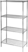 Meble gastronomiczne - Stalgast Regał magazynowy chromowany 4 półki | 680200 - miniaturka - grafika 1