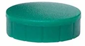Magnesy - Maul Magnes Maulsolid, okrągły magnes, nietłukące się tworzywo sztuczne, siła przyczepności 300 g, 20 x 7,5 mm, zielony, 6162055, 10 sztuk 6162055 - miniaturka - grafika 1
