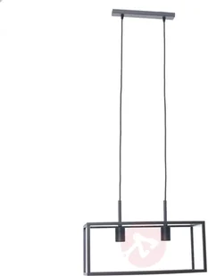 Lampenwelt com Lampa wisząca Beyza, jak latarnia, 2-punktowa - Lampy sufitowe - miniaturka - grafika 3