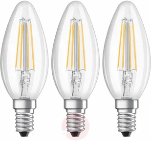 Osram Żarówka LED filament E14 4W, ciepła biel, 3 szt. - Żarówki LED - miniaturka - grafika 2