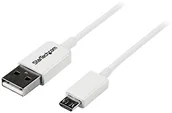 Kable USB - StarTech com 50 cm USB 2.0 A do kabla micro USB B USB A/Micro B kabel do transmisji danych/kabel przyłączeniowy biały USBPAUB50CMW - miniaturka - grafika 1
