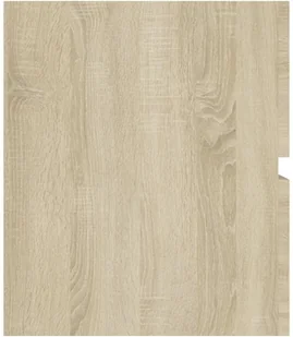vidaXL Szafka pod umywalkę, dąb sonoma, 90x38,5x45 cm, płyta wiórowa vidaXL - Szafki łazienkowe - miniaturka - grafika 7