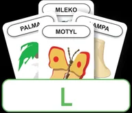 Gry karciane - Komlogo Komlogo, karty Logopedyczny Piotruś Część XIII: głoska L - miniaturka - grafika 1