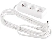 Listwy zasilające - Przedłużacz bez wyłącznika, 3x2P+Z 5m, H05VV-F 3G100mm2  10A, 250V, IP20 RTV002836 - miniaturka - grafika 1