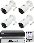Zestawy do monitoringu - Dahua Zestaw monitoringu kamery IP 2Mpx PoE FullHD - miniaturka - grafika 1