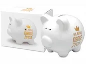 Skarbonki - PAN DRAGON Skarbonka Royal świnka - Na nową drogę życia SKARBONKA_ROYAL - miniaturka - grafika 1