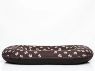 Legowiska dla psów - Hobbydog Legowisko dla psa, brąz w łapki, 85x65 cm - miniaturka - grafika 1