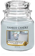 Świece - Yankee Candle Yankee Candle A Calm & Quiet Place 411 g Classic średnia świeczka zapachowa - miniaturka - grafika 1