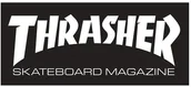 Dodatki do ubrań - THRASHER naklejka THRASHER SKATE MAG STICKER Black - miniaturka - grafika 1
