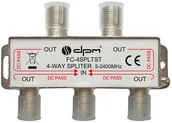 Akcesoria TV-SAT - DPM Splitter TV-SAT 4 wyjścia - miniaturka - grafika 1