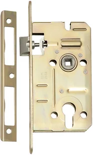 Zamek wpuszczany bębenkowy LOB 60/50 ocynk żółty - Zamki i wkładki - miniaturka - grafika 2