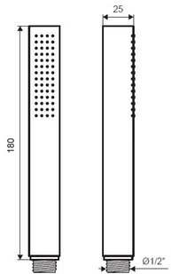 Actima Zestaw natryskowy punktowy PI biały AREX.SET.023WH - Zestawy prysznicowe - miniaturka - grafika 2