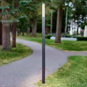 Lampy ogrodowe - Lampenwelt com Smukła, nowoczesna lampa masztowa LED Sidny - miniaturka - grafika 1