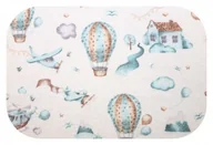 Pieluchy - EGA Pieluszka flanelowa, wielorazowa, kolorowa we wzorki Lotnisko - PF 1SZT WZÓR 25 DRUK - miniaturka - grafika 1