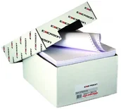 Papier do drukarek - Emerson Papier komputerowy 240x6" 1+0 60g/m2 biały (PA.093.132/4) - miniaturka - grafika 1