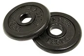 Hantle i ciężarki - Master dorośli krążki Krążki podwójny zestaw hantli 2 X 1,25 kg masy ciała, czarna, One Size MASkotouc1, 25 - miniaturka - grafika 1