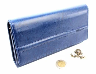 Wilmar (PL) Portfel Damski (PL) Klamra 16 cm Skóra Włoska Z Kartami P15 Ozdobna Nitka RFID - Portfele Wilmar (PL) Portfel Damski (PL) Klamra 16 cm Skóra Włoska Z Kartami P15 Ozdobna Nitka RFID - Portfele - miniaturka - grafika 2