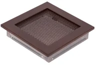 Kominy i akcesoria - Kratka kominkowa stara miedź 17 x 17 cm - miniaturka - grafika 1