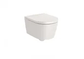 Miski WC - Roca A346528650 INSPIRA ROUND Miska podwieszana Rimless CPT 480x370 BEŻ - miniaturka - grafika 1
