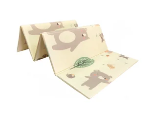 Mamaburm Dwustronna mata piankowa XXL - składana 1 CM (las z misiem i koniki) MATA SKLADANA R04 - Maty piankowe - miniaturka - grafika 5