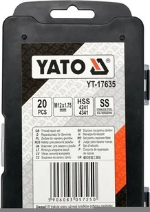 Yato ZESTAW DO NAPRAWY GWINTÓW M12x1,75 YT-17635 - Narzędzia warsztatowe - miniaturka - grafika 2