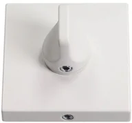 Akcesoria do drzwi - Gamet Szyld drzwiowy kwadratowy wc biały matowy PLT-26-WC-LPM40-KW - miniaturka - grafika 1