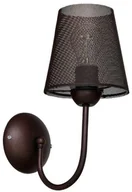 Lampy ścienne - Milagro Kinkiet LAMPA ścienna DUSK 759 metalowa OPRAWA abażurowa siatka czarna 759 - miniaturka - grafika 1