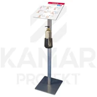 Stacje do dezynfekcji - Stacja do dezynfekcji z dozownikiem i instrukcją - miniaturka - grafika 1