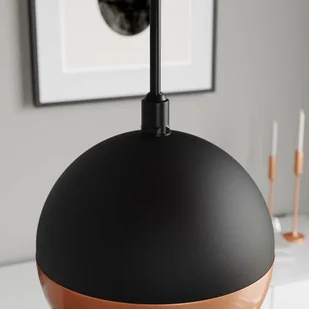 Euluna Lampa wisząca Midway czarna/miedziana, 4-pkt. - Lampy sufitowe - miniaturka - grafika 5