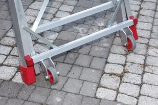 Faraone 996 99675038 Drabina magazynowa jezdna z wejściem jednostronnym wysokość robocza 3,10m) 75038-uniw - Drabiny - miniaturka - grafika 3