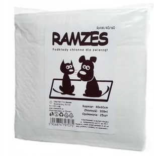 Ramzes Chłonne podkłady maty dla psa 60x40cm x 25 - Maty do nauki czystości - miniaturka - grafika 20