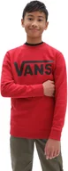 Bluzy dla dziewczynek - Vans bluza ęca BOYS CLASSIC CREW Chili Pepper/Black - miniaturka - grafika 1