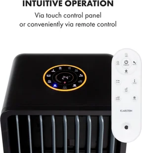 Klarstein Klarstein Maxflow Smart, chłodnica powietrza 3 w 1, wentylator, nawilżacz powietrza, 5 l, Wi-Fi, pilot zdalnego sterowania, 2x pakiet lodowy HTR8-Maxflow B - Klimatory - miniaturka - grafika 9