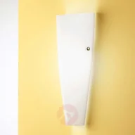 Lampy ścienne - Fabas Luce Szklana lampa ścienna DEDALO, biała - miniaturka - grafika 1
