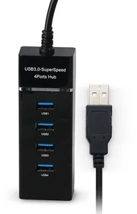 4 portowy HUB USB 3.0 1x4 rozgałęźnik SWITCH - Huby USB - miniaturka - grafika 2