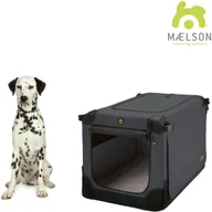 Transportery dla kotów - Maelson Přepravka Soft Kennel černá antracitová vel 92 - miniaturka - grafika 1