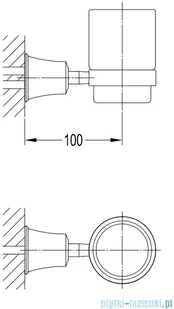 Omnires Art Line kubek wiszący miedź antyczna AL53320ORB W magazynie) - Kubki na szczoteczki do zębów - miniaturka - grafika 2