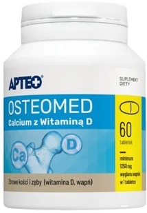 SYNOPTIS PHARMA Osteomed Calcium z witaminą D Apteo 60 tabletek OKAZJA - Ochrona stawów - miniaturka - grafika 2