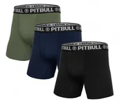 Majtki męskie - Pit Bull sklep BOKSERKI PIT BULL 3PACK PB OLIVE/D.NAVY/BLACK - miniaturka - grafika 1